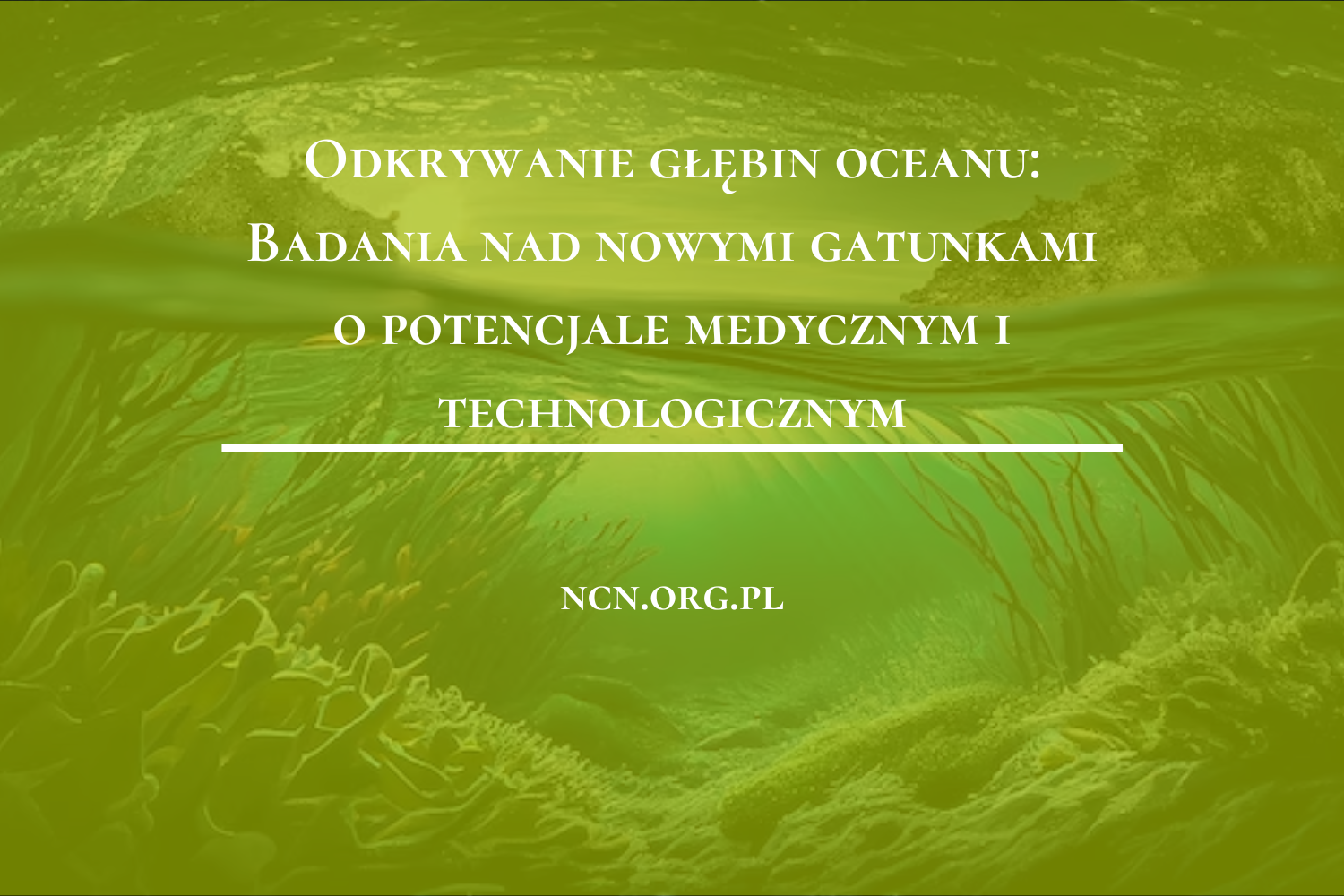 Odkrywanie głębin oceanu: Badania nad nowymi gatunkami o potencjale medycznym i technologicznym